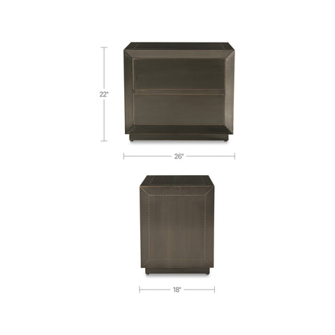 Dawson Nightstand Deep Bronze