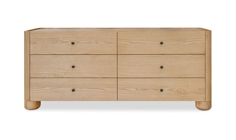 Gibson 6 Drawer Dresser Natural