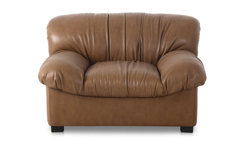 Halston Lounge Chair Tan Leather