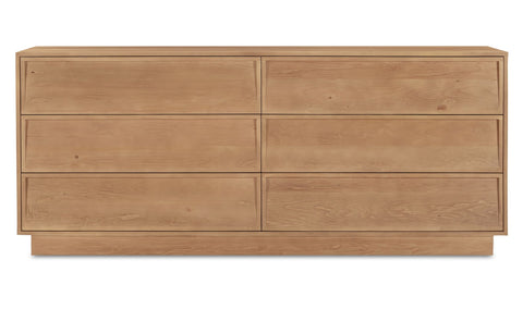 Hudson 6 Drawer Dresser Natural