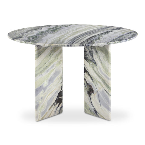 Celia Round Dining Table Green Onyx Marble