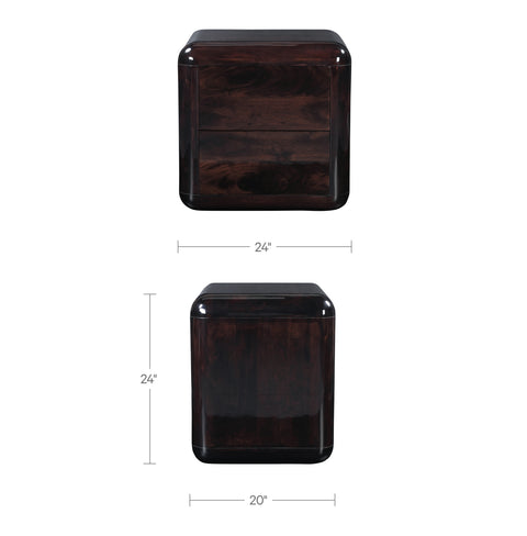 Rory Nightstand Dark Brown