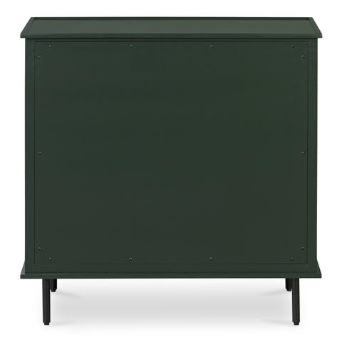 Reagan 3 Drawer Nightstand Deep Green