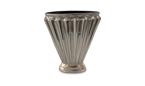 Jade Vase Aged Pewter Cast Aluminum