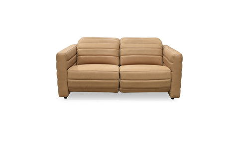 Juno Power Recliner Sofa Tan Leather