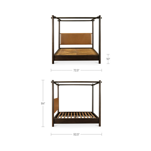 Devin Queen Bed Brown