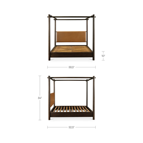 Devin King Bed Brown