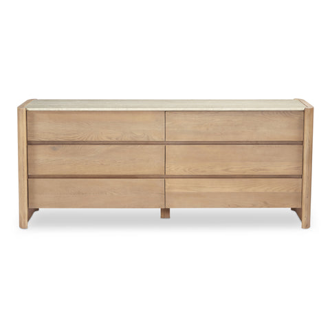 Lane 6 Drawer Dresser Natural