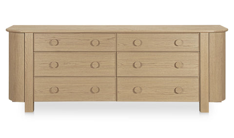 Loren 6 Drawer Dresser Natural
