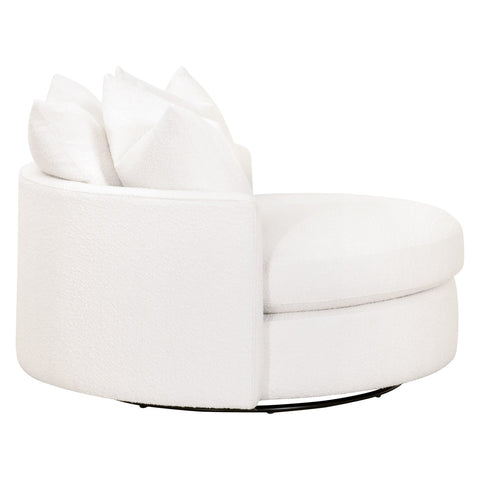 Lourne Grand Swivel Sofa Chair - Boucle Snow