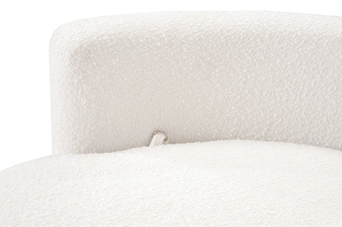 Lourne Grand Swivel Sofa Chair - Boucle Snow