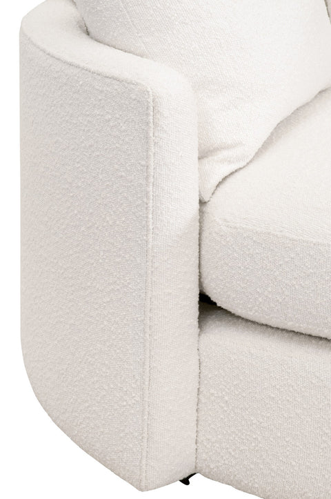 Lourne Grand Swivel Sofa Chair - Boucle Snow