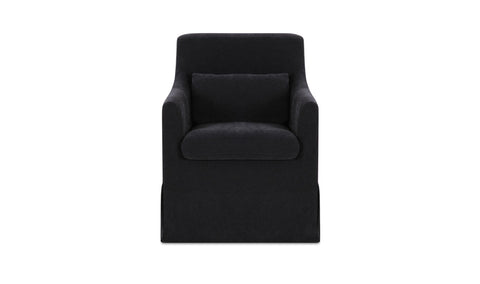 Lydia Slipcover Dining Chair Black
