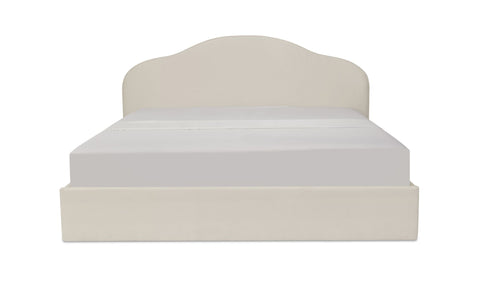 Maggie King Storage Bed Cream