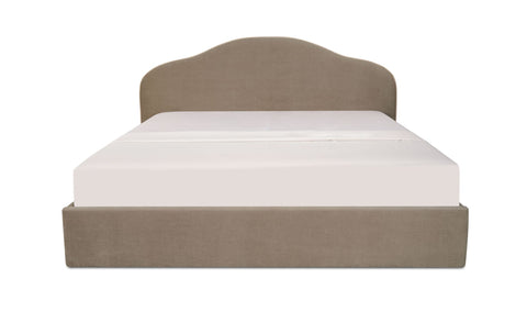 Maggie Queen Storage Bed Taupe