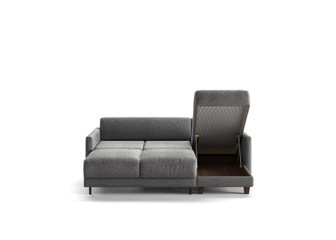 Martta Full XL Sectional (Loveseat Sleeper + Reversible Chaise) Atlantic 07 - 127/9 Walnut