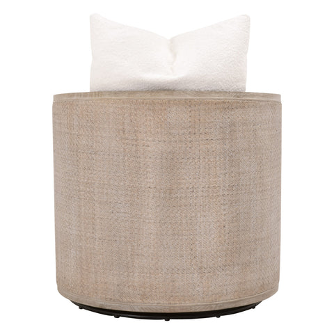 Mcguire Swivel Club Chair - Boucle Snow