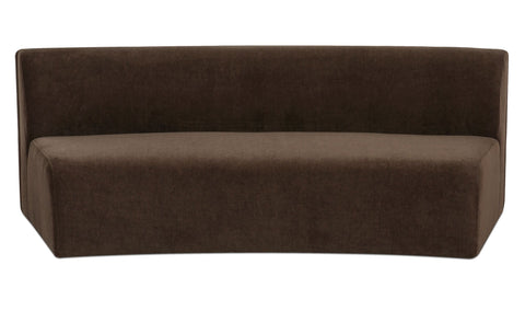 Naomi Concave Sofa Dark Brown