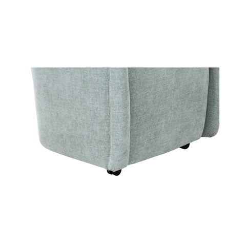 Drava Rolling Dining Chair Light Blue