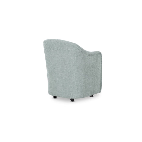 Drava Rolling Dining Chair Light Blue