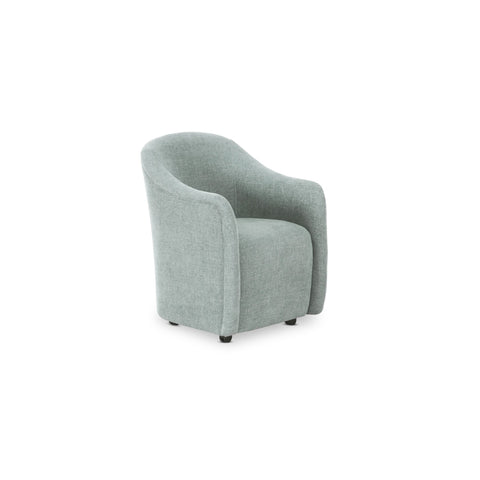 Drava Rolling Dining Chair Light Blue