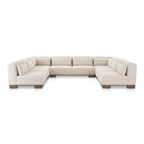 June U Shaped Modular Sectional Oatmeal