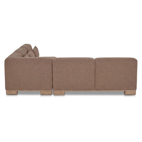June Corner Modular Sectional Dark Brown