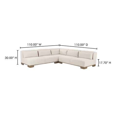 June Corner Modular Sectional Oatmeal