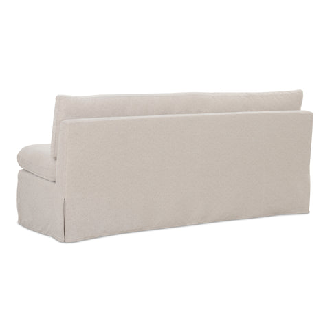 Fable Slipcover Dining Bench Beige