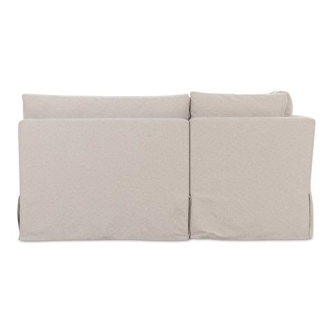 Fable Slipcover Dining Banquette U-Shape Beige 168 in