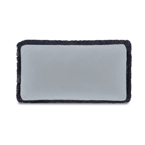 Yasmin Lumbar Cushion Light Blue Faux Mohair