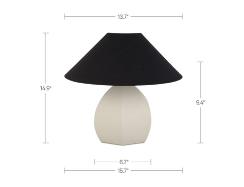 Keeley Table Lamp White