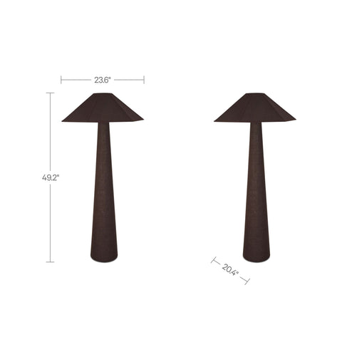 Gigi Floor Lamp Dark Brown