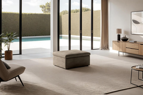 Otto Sleeper ottoman - Cremona 24 - Smoked Birch Top