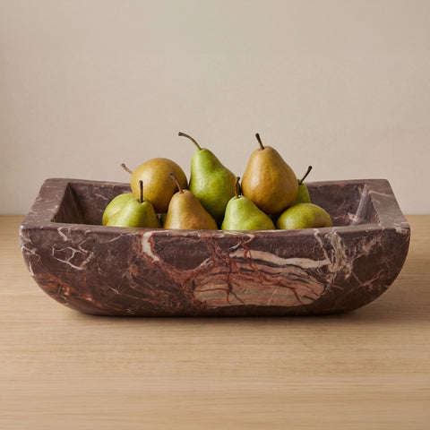 Piero Basin Deep Red Marble