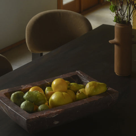 Piero Basin Deep Red Marble