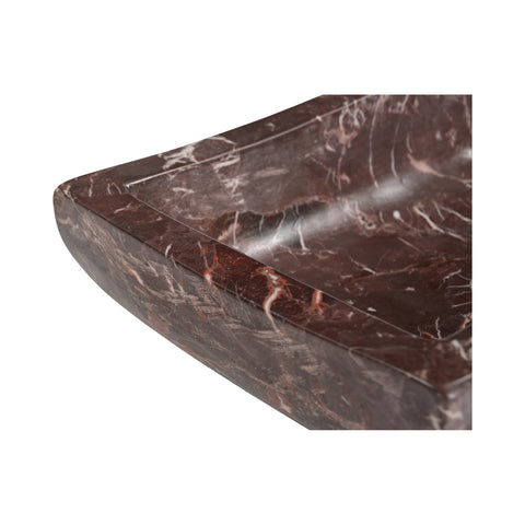 Piero Basin Deep Red Marble