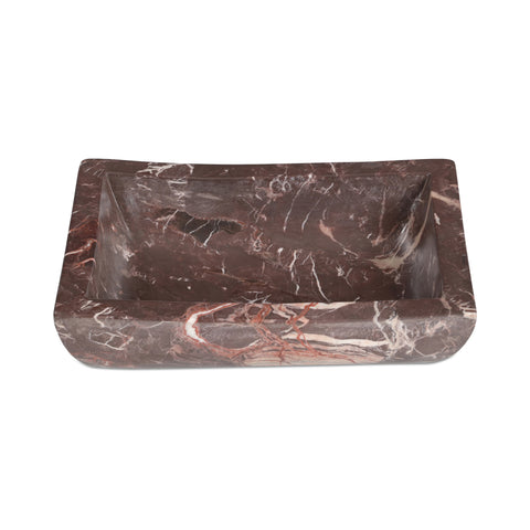 Piero Basin Deep Red Marble