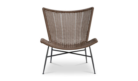 Paige Outdoor Accent Chair Brown