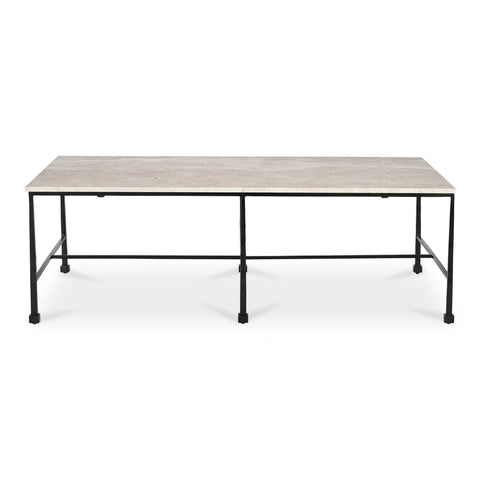 River Coffee Table Botticino Marble
