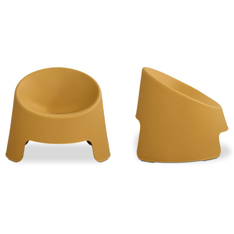 Nolla Outdoor Accent Chair Yellow-Set of Two