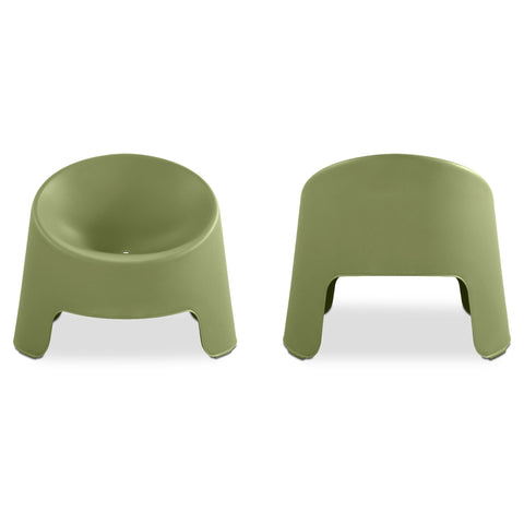 Nolla Outdoor Accent Chair Green-Set of Two