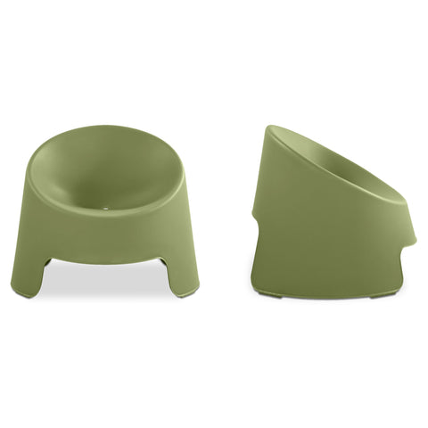 Nolla Outdoor Accent Chair Green-Set of Two