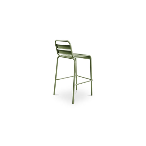 Kade Outdoor Bar Stool Green-Set of Two