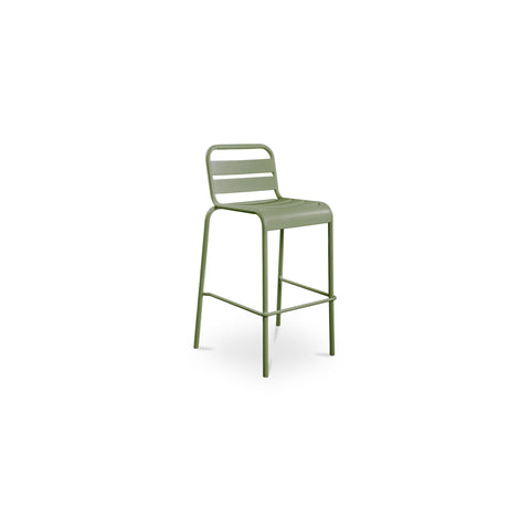 Kade Outdoor Bar Stool Green-Set of Two