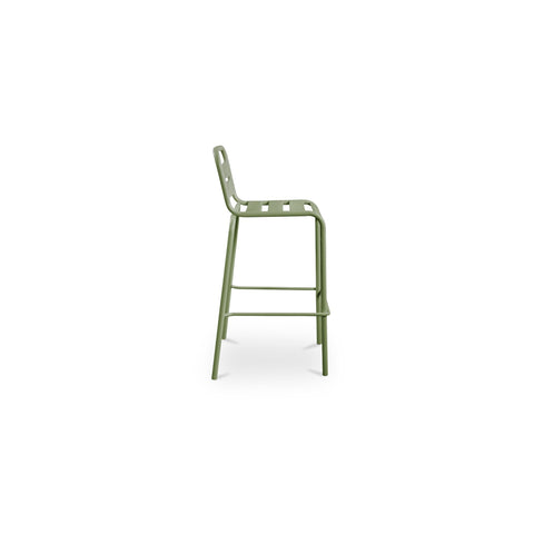 Kade Outdoor Bar Stool Green-Set of Two