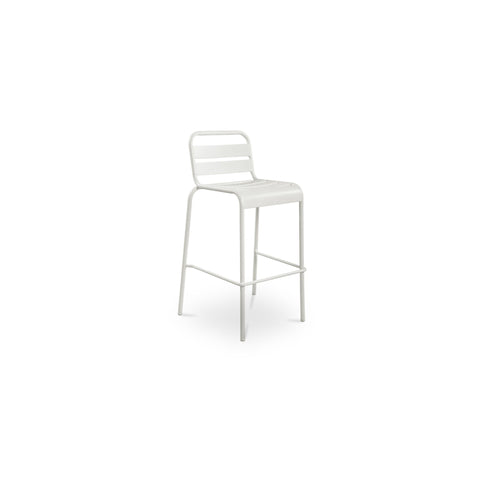 Kade Outdoor Bar Stool White-Set of Two