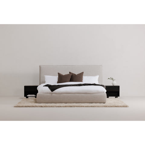 Luzon Queen Bed Light Grey