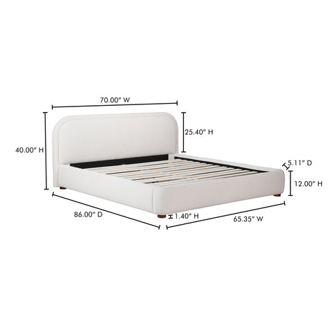 Colin Queen Bed Oatmeal
