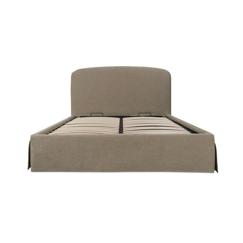 Joan Queen Storage Bed Taupe